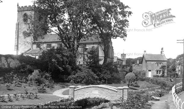 Photo of Waddington, Coronation Bridge And St Helen's Church c.1955