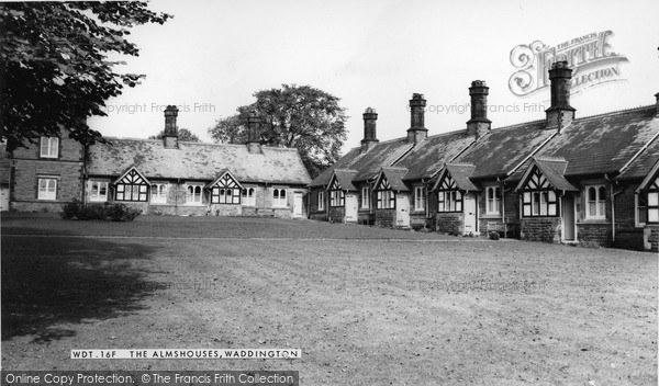 Photo of Waddington, The Almshouses c.1960