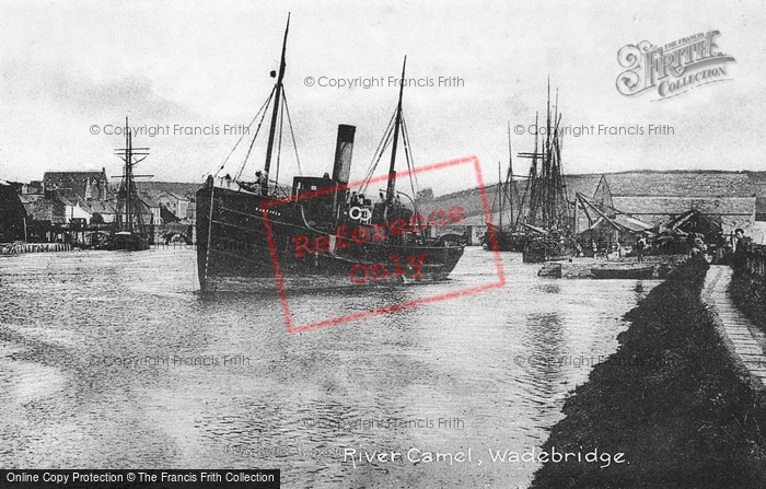Photo of Wadebridge, Boats On The River c.1900