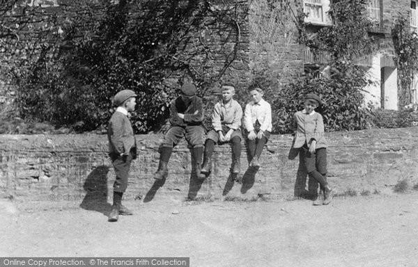 Photo of Wadebridge, Boys In Pormorla Village 1906