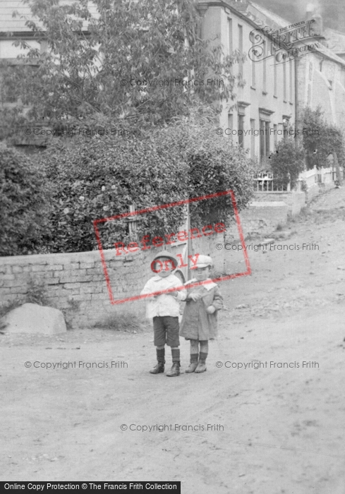 Photo of Wadebridge, Children In Camelford Road 1920