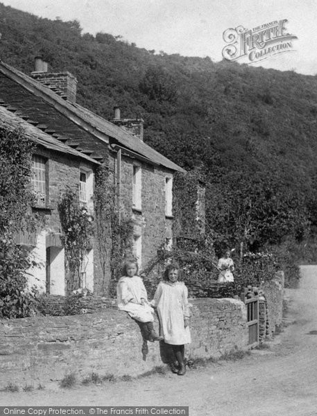 Photo of Wadebridge, Girls In Polmorla Village 1906