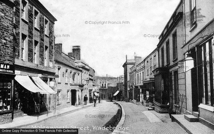 Photo of Wadebridge, Molesworth Street c.1900