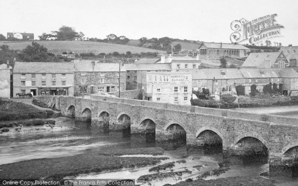 Photo of Wadebridge, The Bridge And Hawkey's Garage 1920