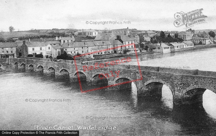 Photo of Wadebridge, The River And Bridge c.1900