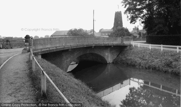 Photo of Wainfleet All Saints, Bridge And Old Mill c.1955