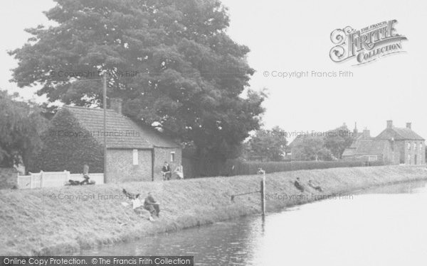 Photo of Wainfleet All Saints, Fishing On The River c.1955