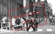 Crossing Wood Street c.1953, Wakefield