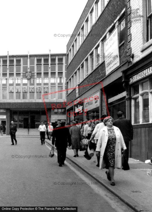 Photo of Wakefield, Market Place, People c.1965