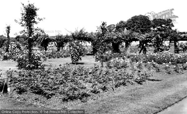 Photo of Wakefield, The Rose Gardens, Thornes Park c.1953