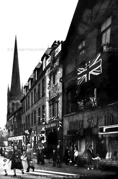 Photo of Wakefield, Zebra Crossing, Cross Square c.1953