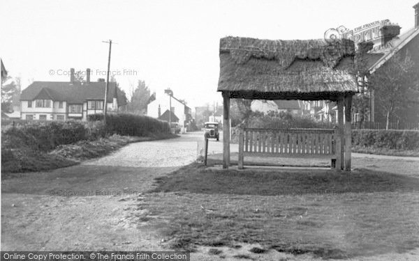 Photo of Walberswick, The Jubilee Seat And The Street c.1955