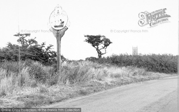 Photo of Walberswick, The Village Sign c.1955