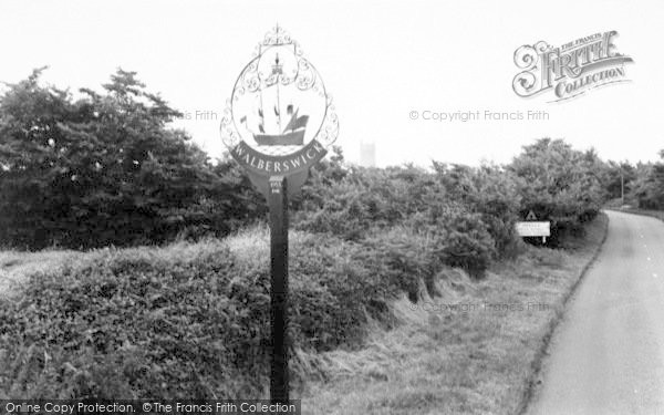 Photo of Walberswick, The Village Sign c.1965