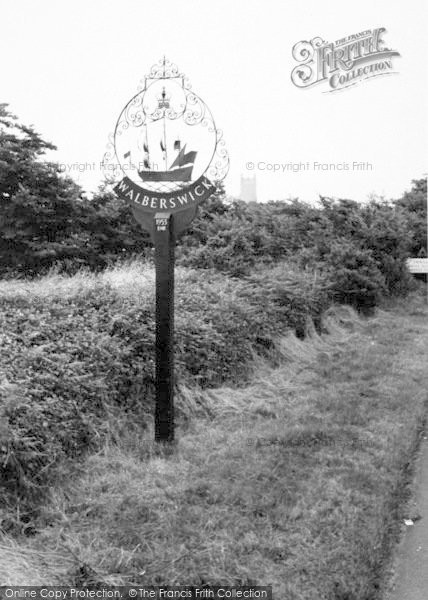 Photo of Walberswick, The Village Sign c.1965