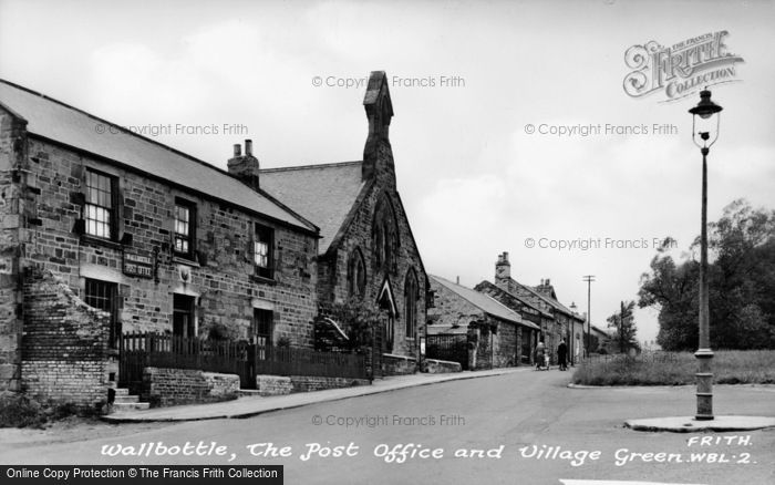 Photo of Walbottle, Post Office And Green c.1955