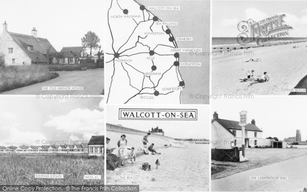 Photo of Walcott On Sea, Composite c.1960