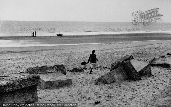Photo of Walcott On Sea, The Beach c.1955