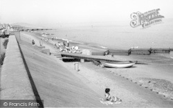 Walcott On Sea, The Beach c.1960, Walcott