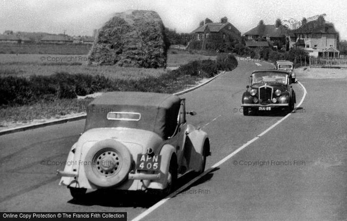 Photo of Walcott On Sea, Traffic On Beach Road c.1955