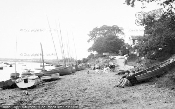 Photo of Waldringfield, The Beach c.1955