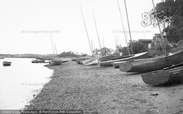 Photo of Waldringfield, The Beach c.1955