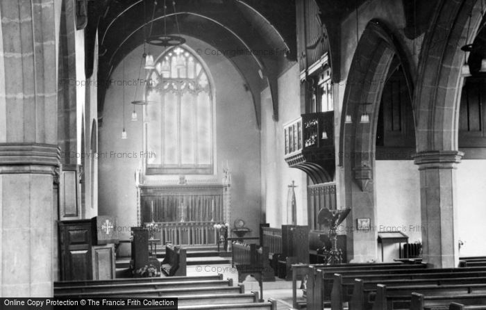 Photo of Wales, Church Interior c.1955