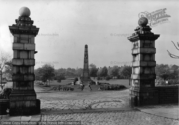 Photo of Walkden, Entrance To Par Fold Park c.1955