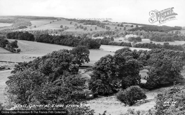 Photo of Wall, General View From Fell c.1955