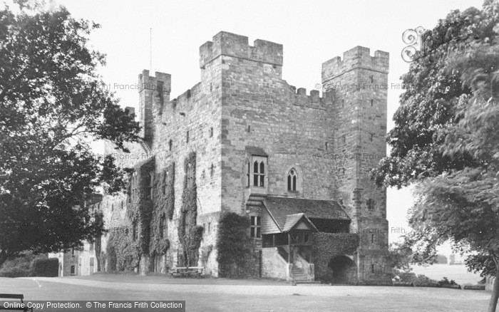 Photo of Wall, Haughton Castle c.1955
