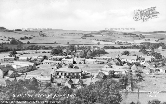 Photo of Wall, The Village From Fell c.1955