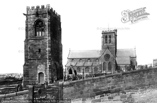 Photo of Wallasey, Church And Tower 1895