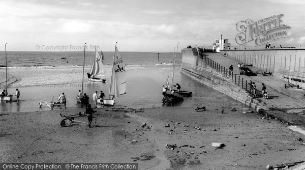 Photo of Wallasey, Dinghy Sailing From Harrison Drive Beach c.1965