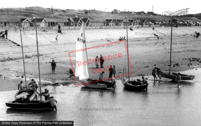 Photo of Wallasey, Sailing Boats, Harrison Drive Beach c.1965