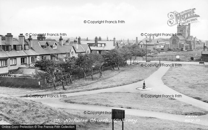 Photo of Wallasey, St Nicholas' Church c.1955