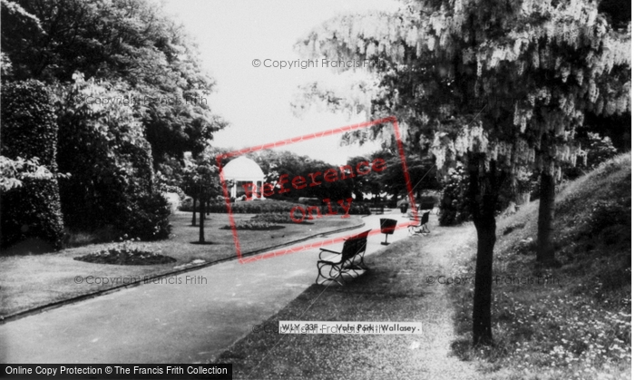 Photo of Wallasey, Vale Park c.1960