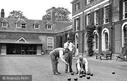 Bowling On The Lawn At Castle Priory c.1955, Wallingford