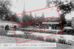 Bridge And Landing Stage c.1955, Wallingford