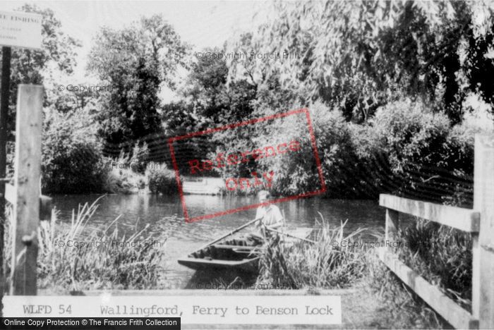 Photo of Wallingford, Ferry To Benson Lock c.1955