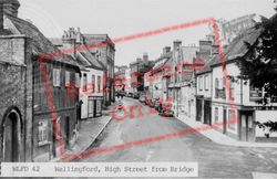 High Street From The Bridge c.1960, Wallingford