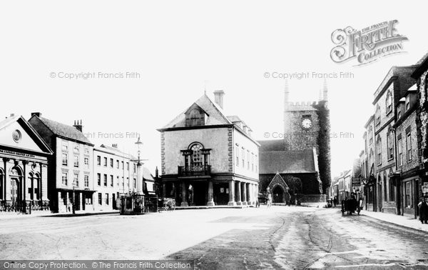 Photo of Wallingford, Market Place And Church 1893
