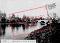River And Bridge c.1950, Wallingford