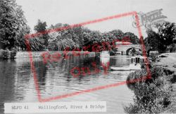 River And Bridge c.1960, Wallingford