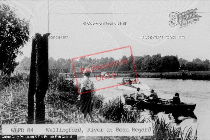 Photo of Wallingford, River At Beau Regard c.1955