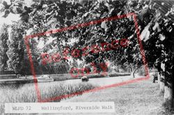 Riverside Walk c.1955, Wallingford