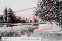 Riverside Walk c.1955, Wallingford