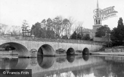 The Bridge And St Peter's Church c.1950, Wallingford