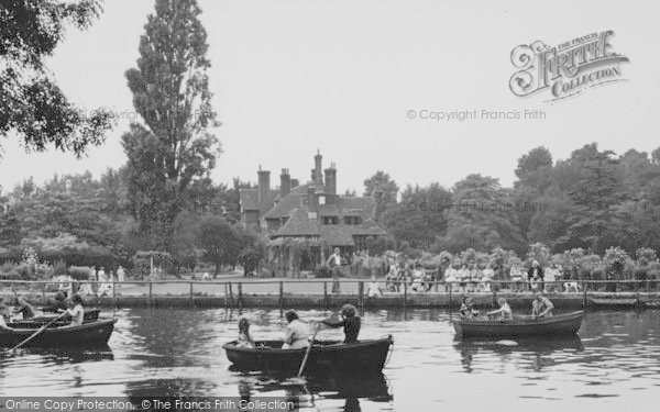 Photo of Wallington, The Lake, The Grange c.1955