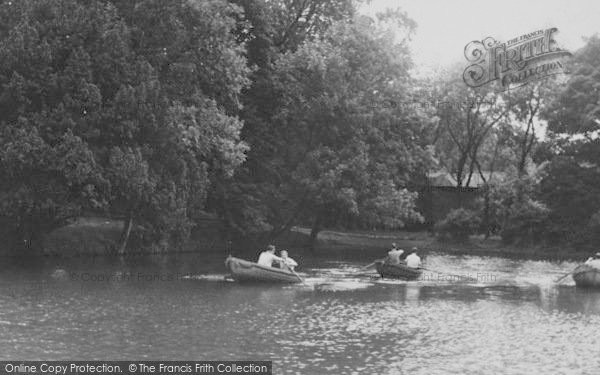 Photo of Wallington, The Lake, The Grange Park c.1955
