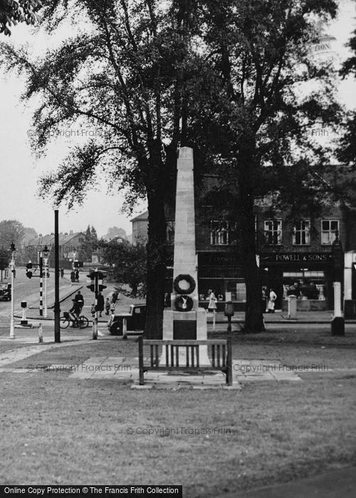 Photo of Wallington, The War Memorial c.1950